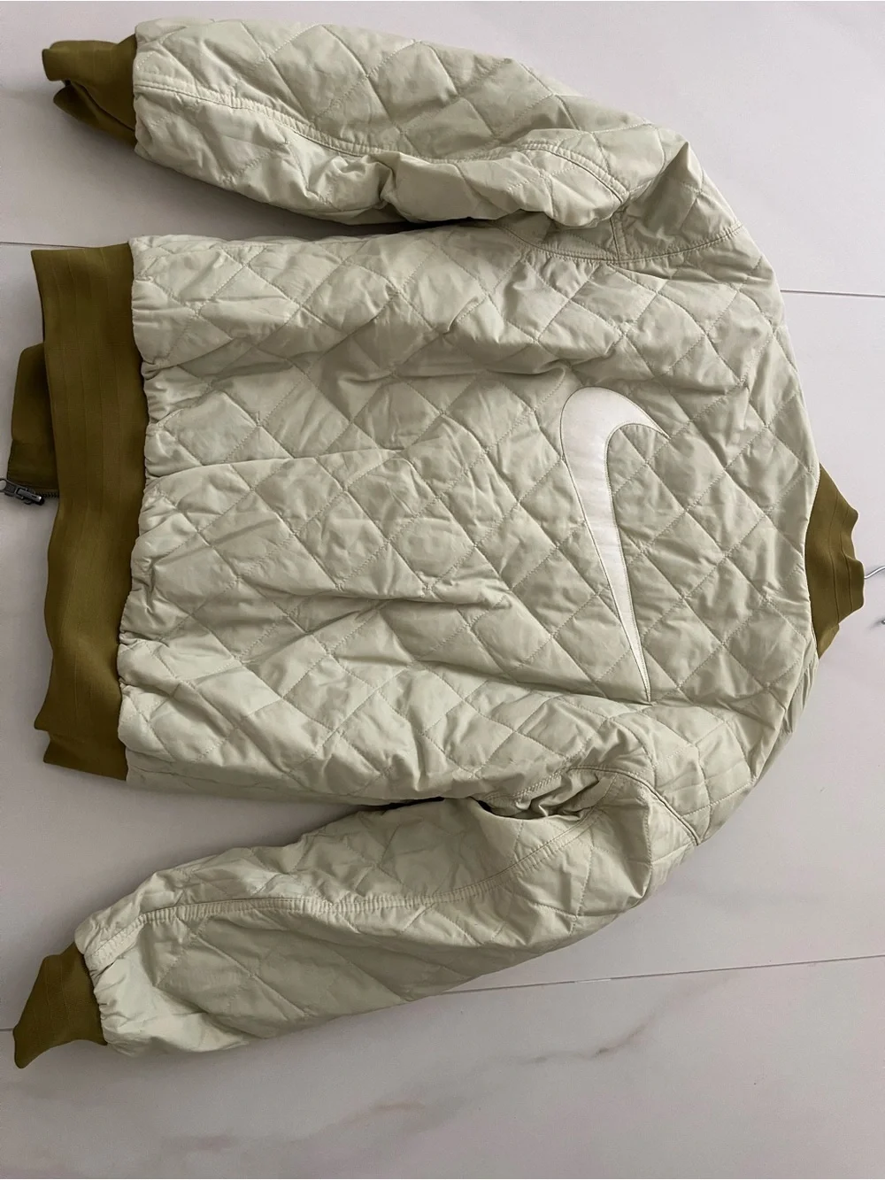 Nike Olive Green Bomber Jacket reversible XS